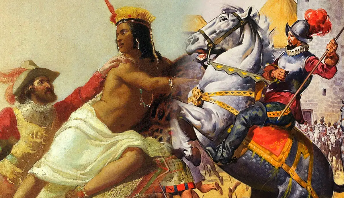 Pizarro-seizing-conquistadors-inca-empire